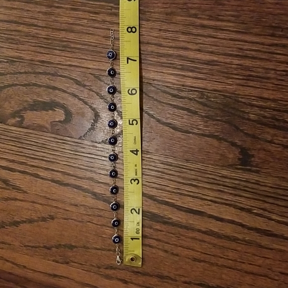 Sterling Silver Evil Eye Bracelet - Picture 3 of 4